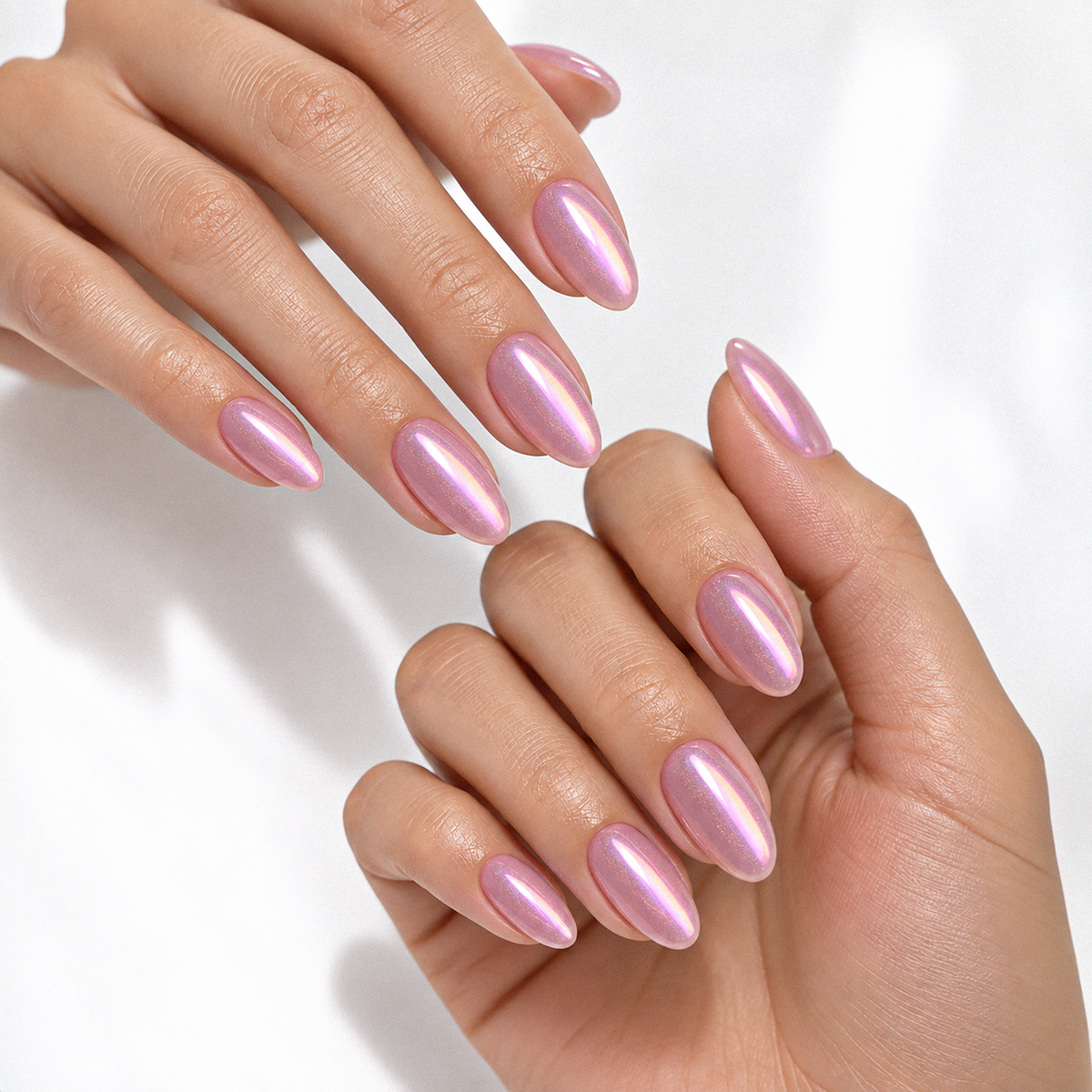 Aurora Sky Glaze by Make Them Gelly, worn on a hand