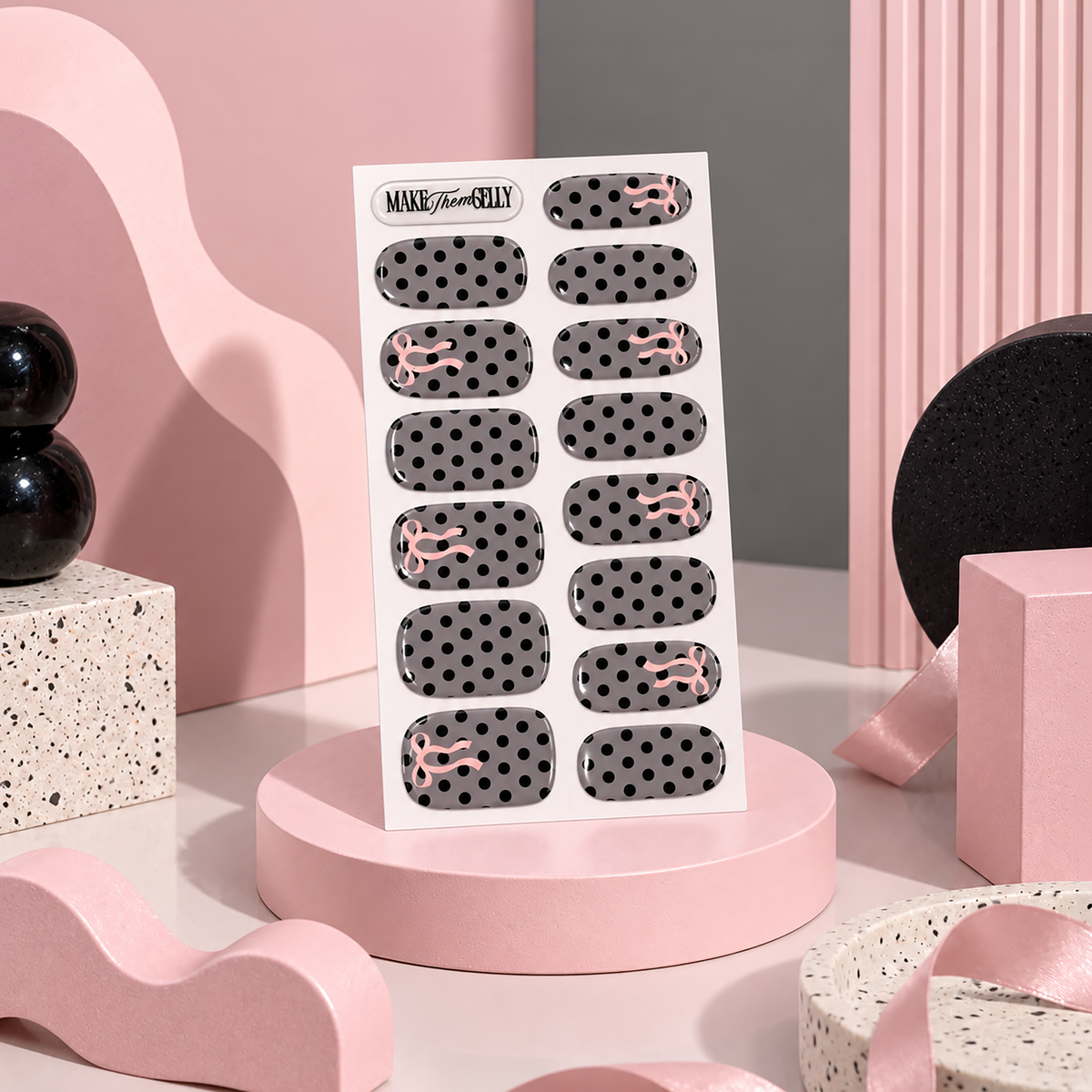 Black Betty Polka Dots by Make Them Gelly, lifestyle campaign image