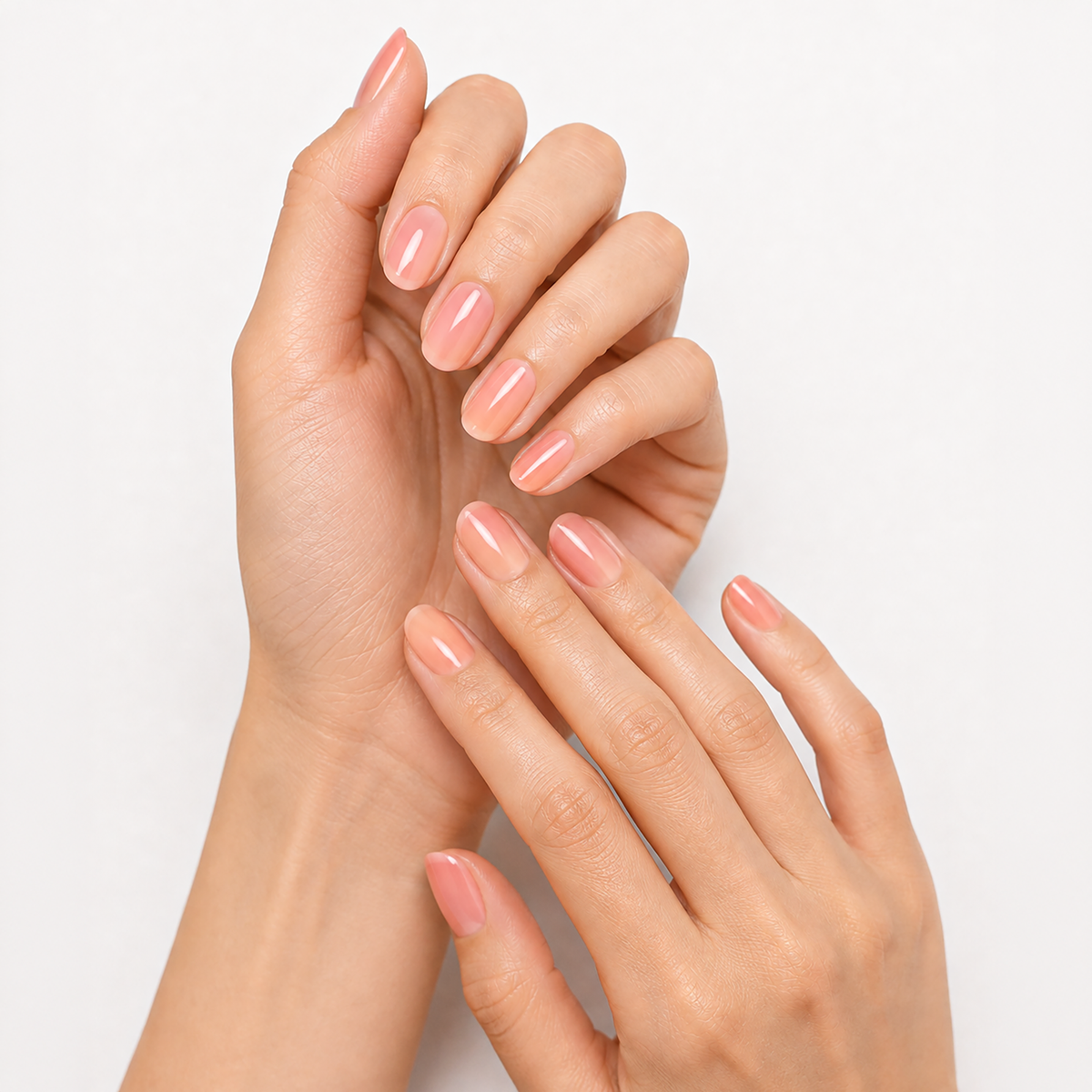 Coral Syrup by Make Them Gelly, worn on a hand