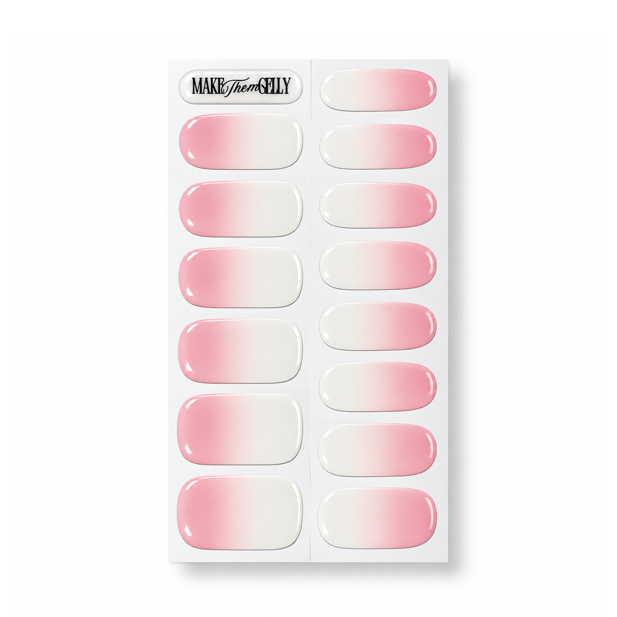 Flushing Pink Ombre by Make Them Gelly, product shot on a plain background