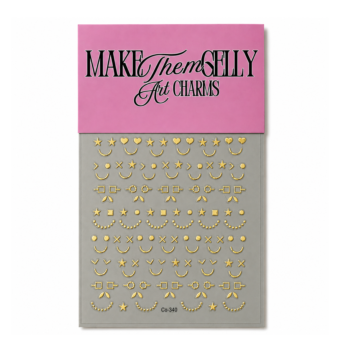 Gold Faces by Make Them Gelly, product shot on a plain background