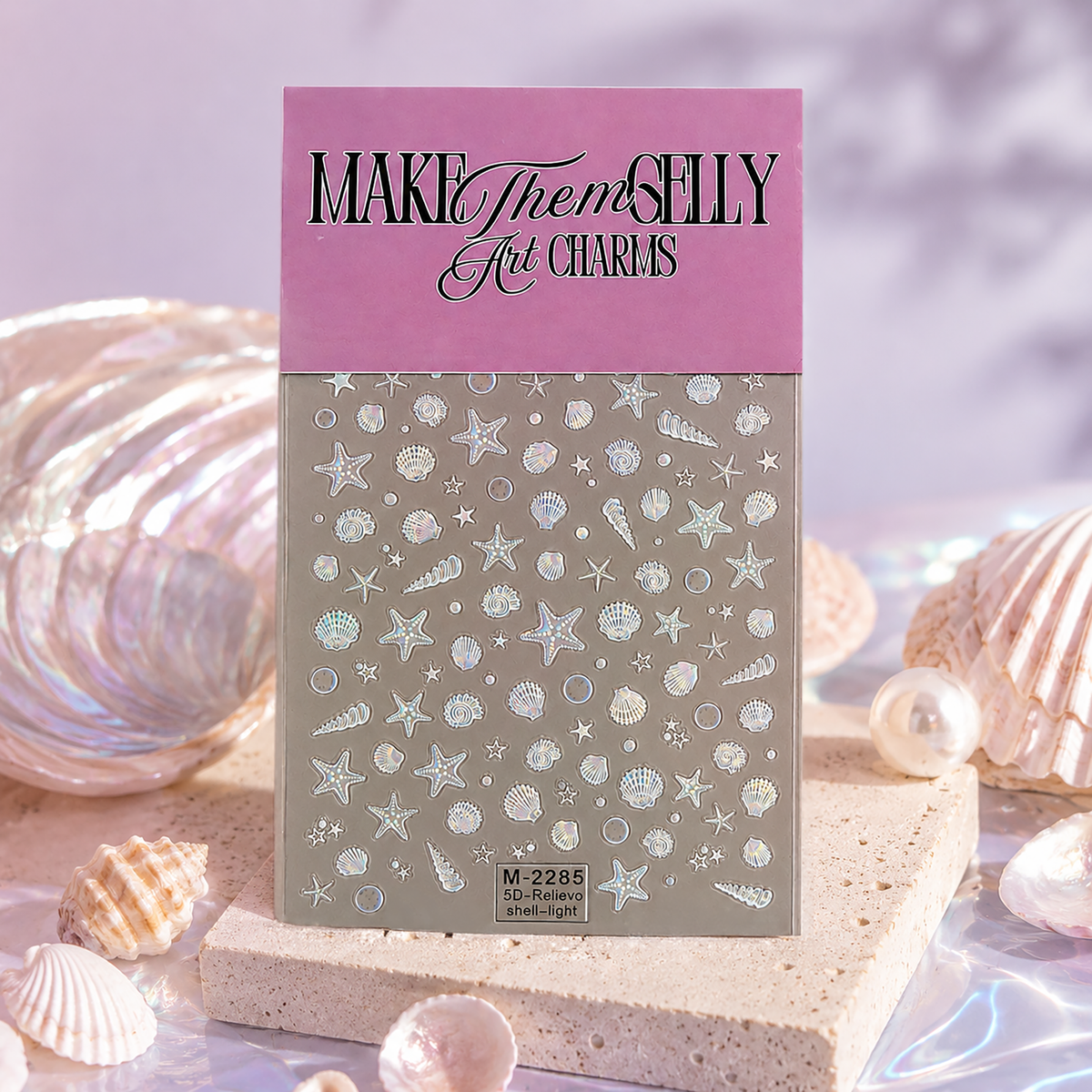 Holographic Pearl Shells by Make Them Gelly, lifestyle campaign image