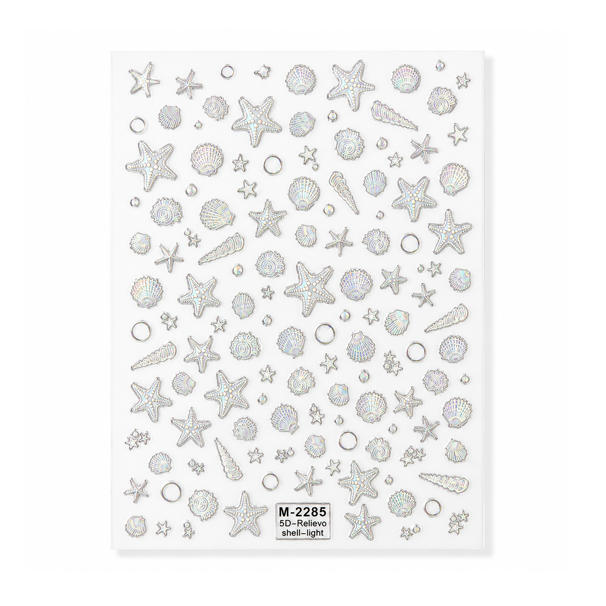 Holographic Pearl Shells by Make Them Gelly, product shot on a plain background