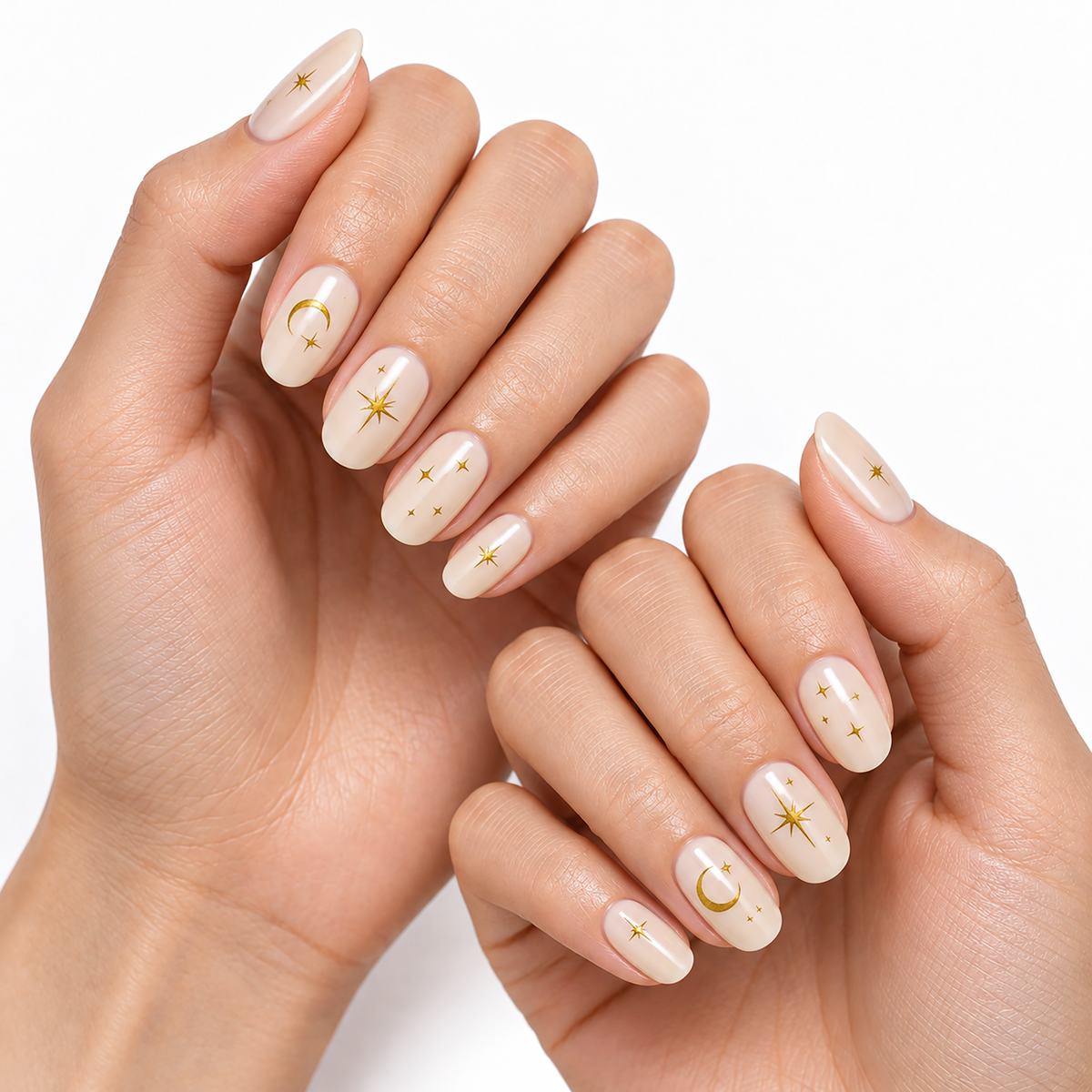 Luna Star by Make Them Gelly, worn on a hand