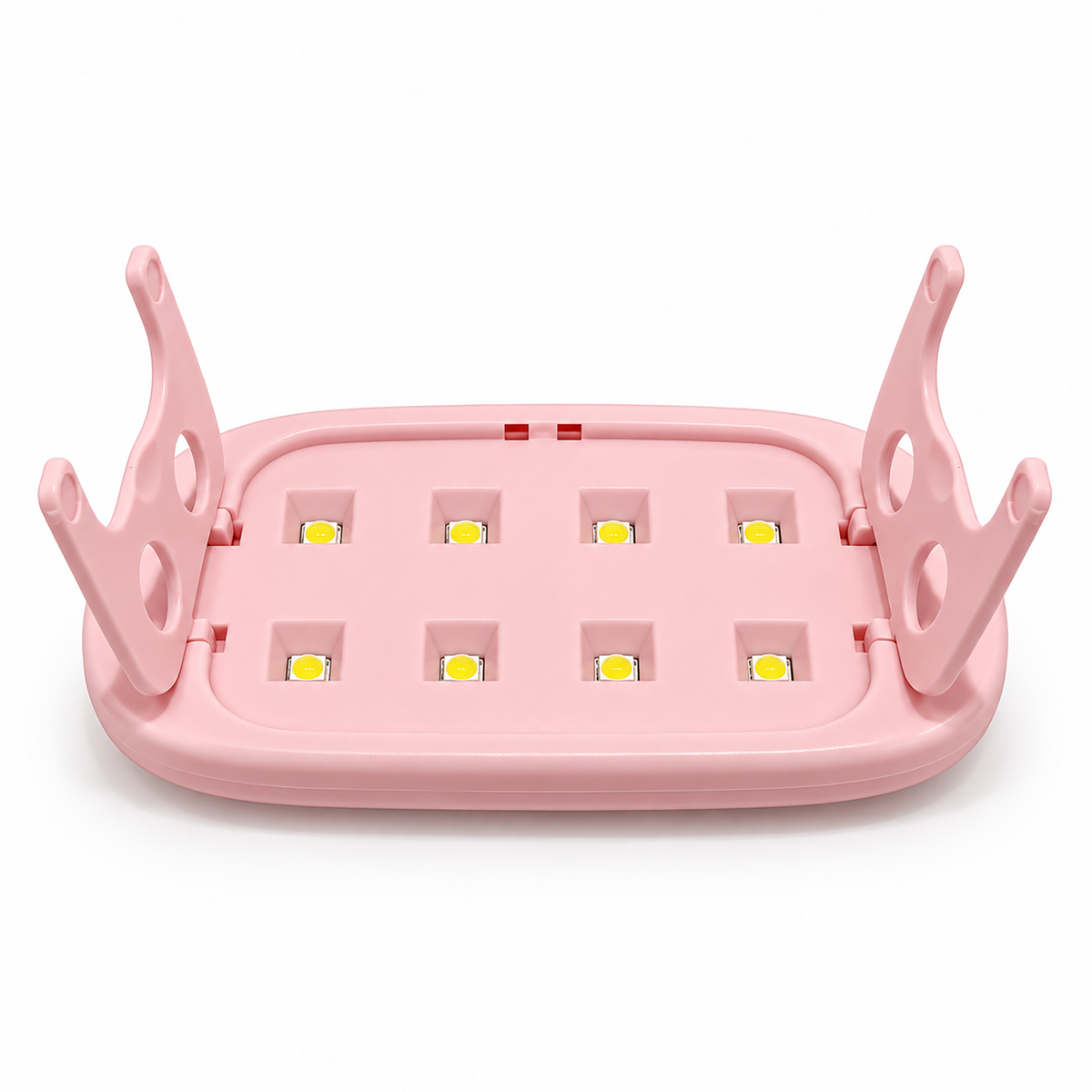 Mini Deluxe UV Gel Lamp in Pink by Make Them Gelly, product shot on a plain background