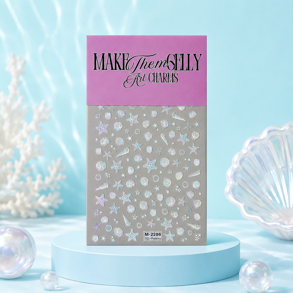 Rainbow Pearl Shells by Make Them Gelly, lifestyle campaign image