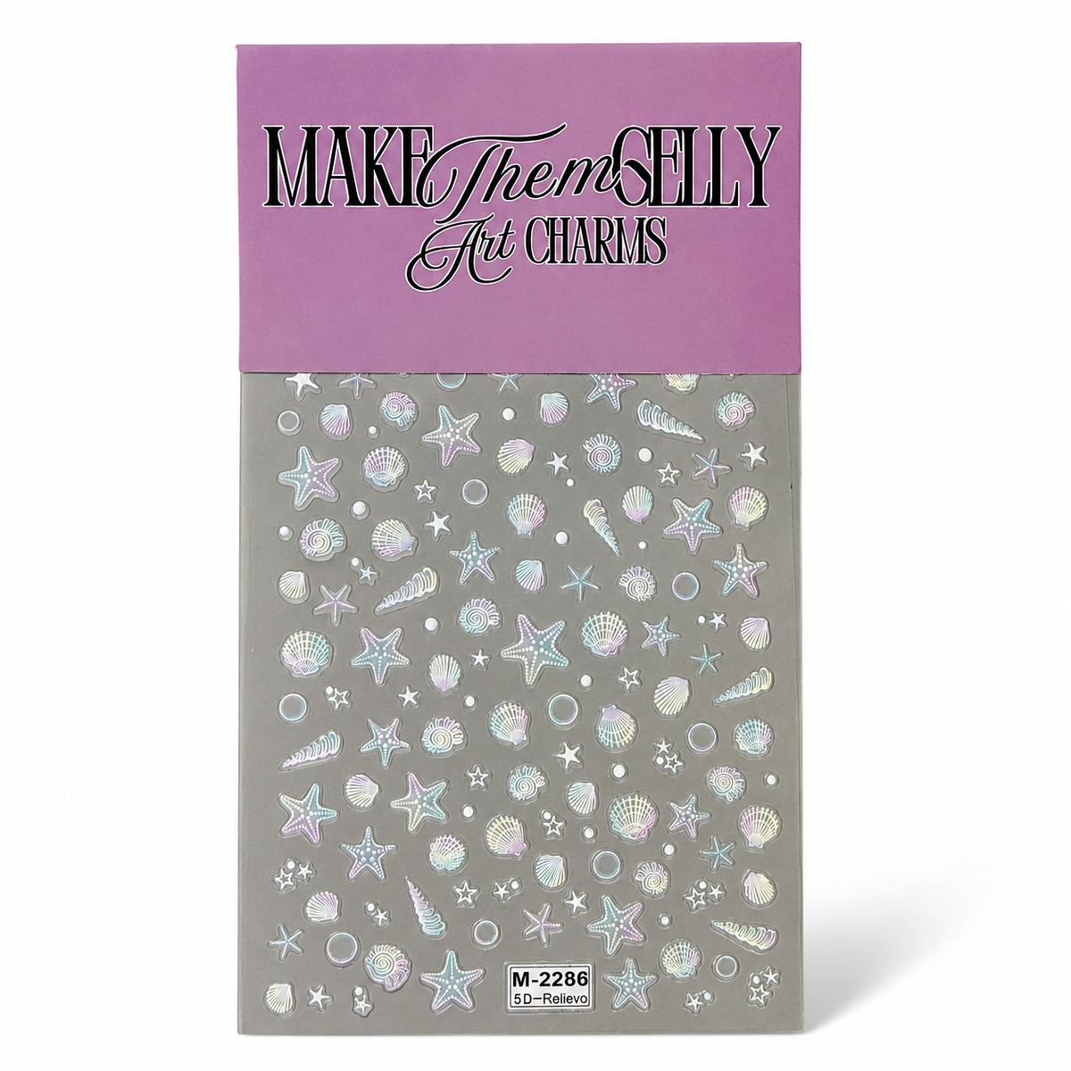 Rainbow Pearl Shells by Make Them Gelly, product shot on a plain background