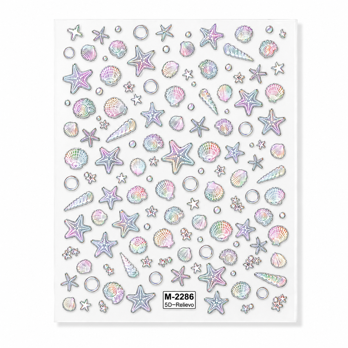 Rainbow Pearl Shells by Make Them Gelly, product shot on a plain background