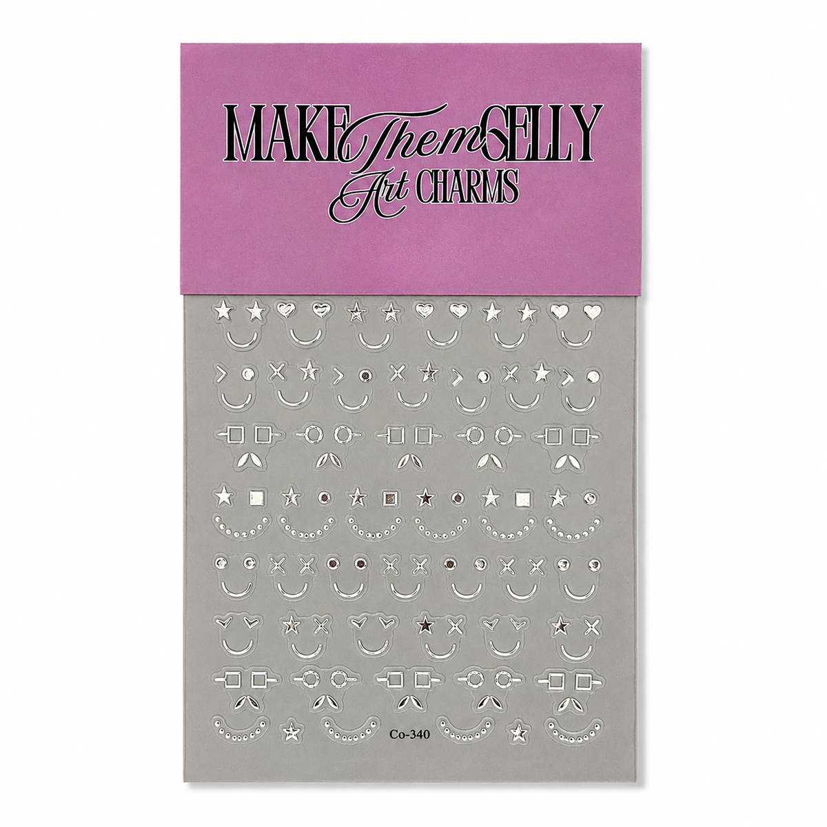 Silver Faces by Make Them Gelly, product shot on a plain background
