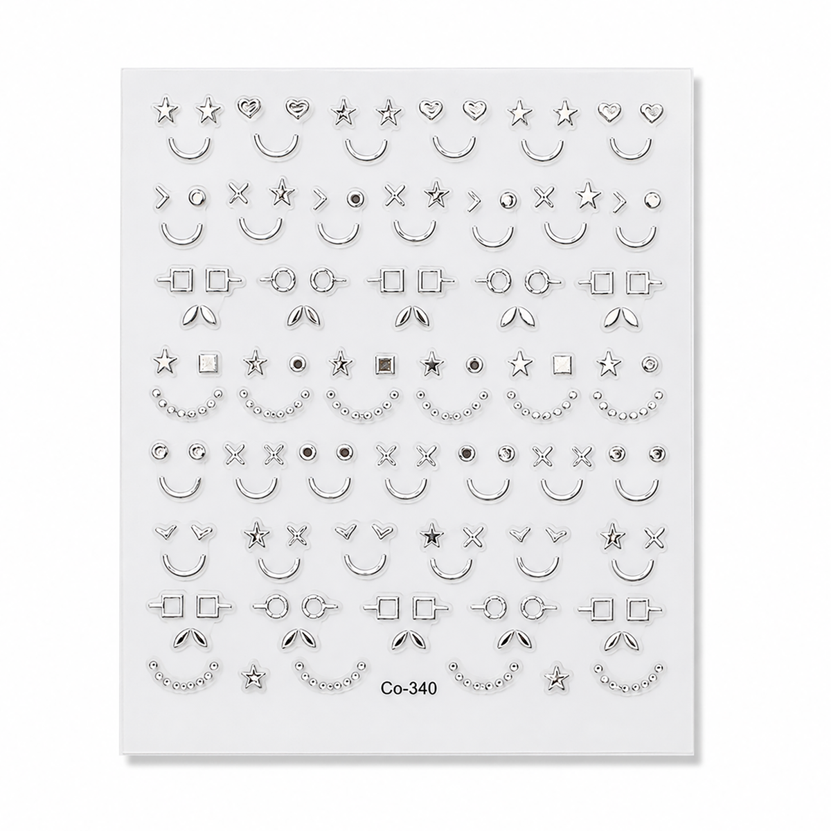Silver Faces by Make Them Gelly, product shot on a plain background