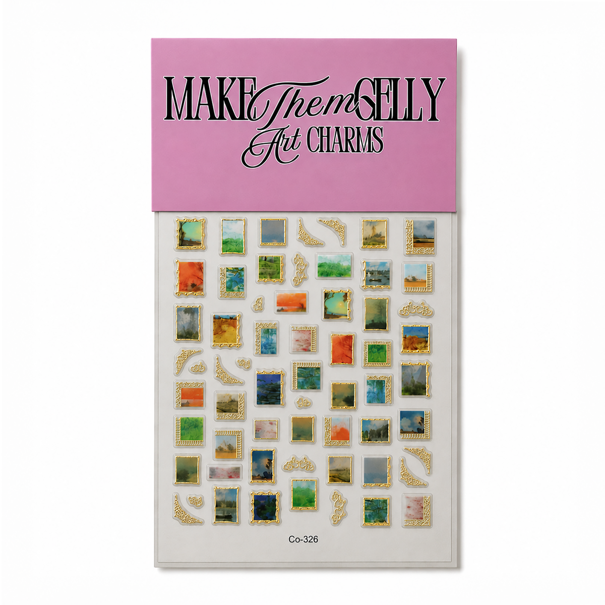 Water Colour Paintings by Make Them Gelly, product shot on a plain background