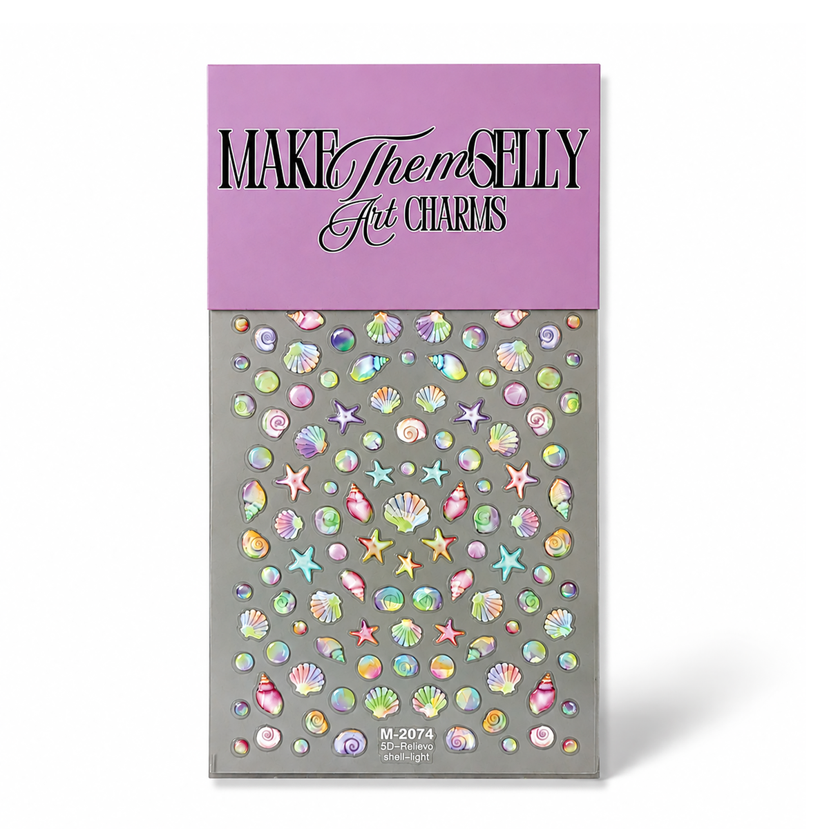 Water Colour Seashells by Make Them Gelly, product shot on a plain background